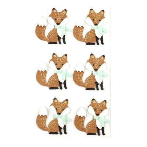 Sticker Fuchs mit Halstuch