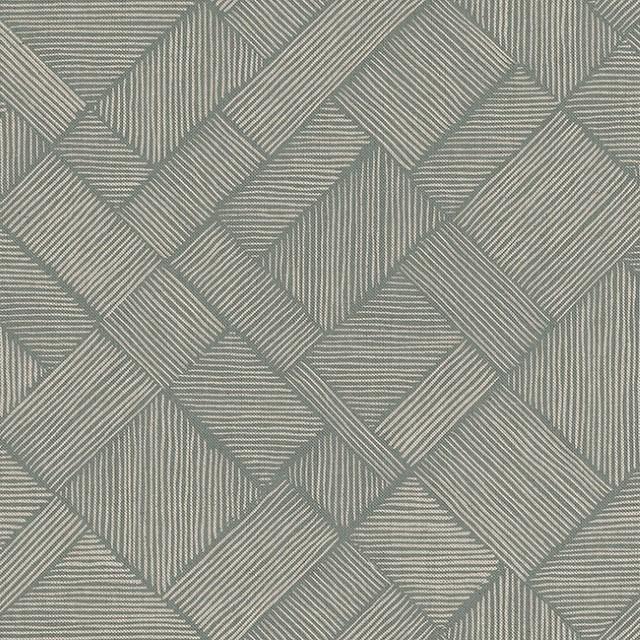 Stoff Canvas, Linenlook, Diagonal Patchwork Mint