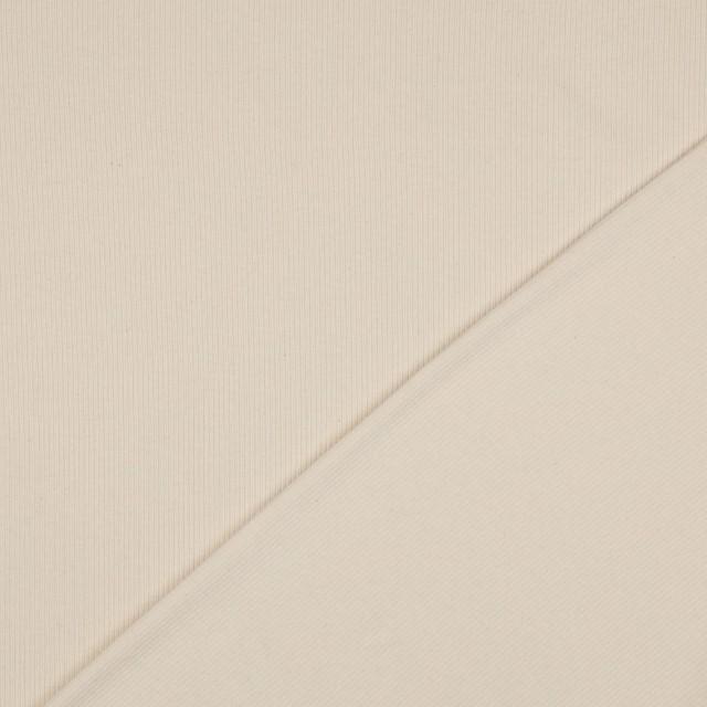 Stoff Rib Jersey natural - 1