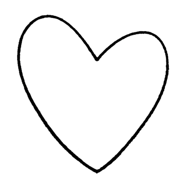 Stempel Herz asymetrisch - 0