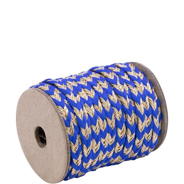 Geschenkband Blau/Gold