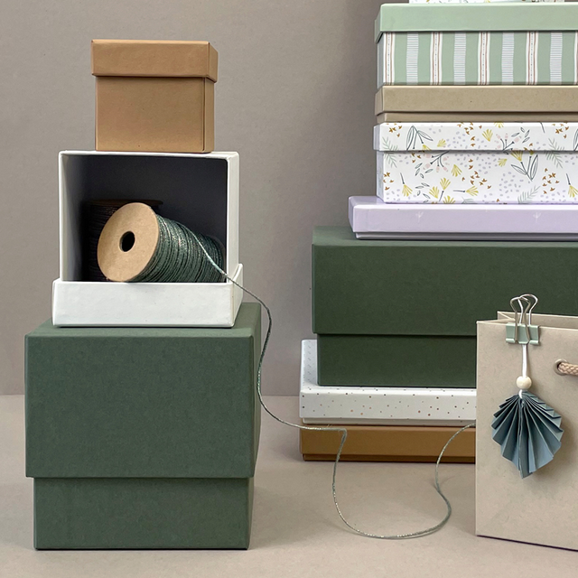 Geschenkband, grün - 1