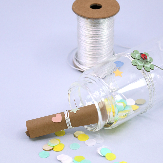 Geschenkband, silber - 0