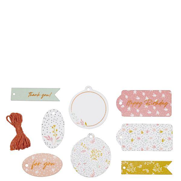 Hangtag assortiert, Happy Flowers