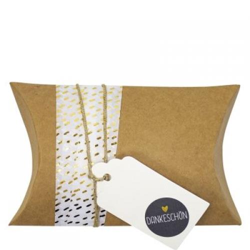 Faltschachtel Pillow box, Kraft