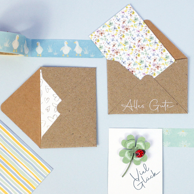 Umschlag klein basic gold - 0