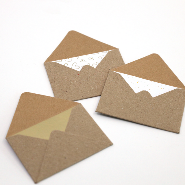 Umschlag klein basic gold