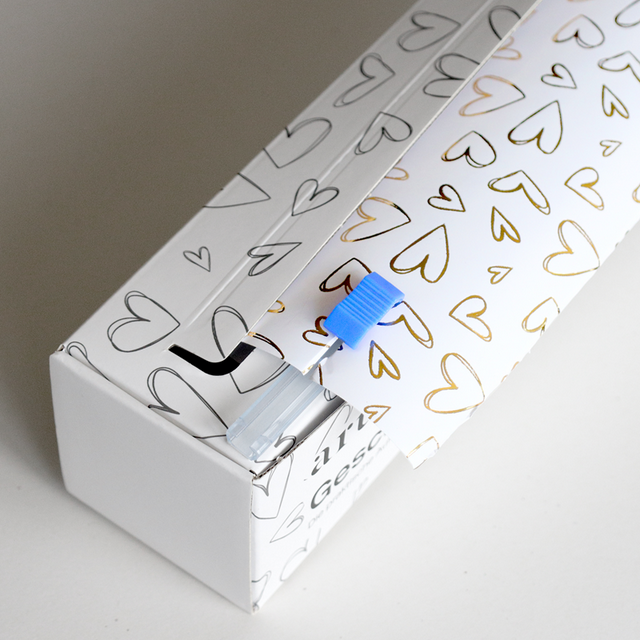 Geschenkpapier Verpackung Herz - 0