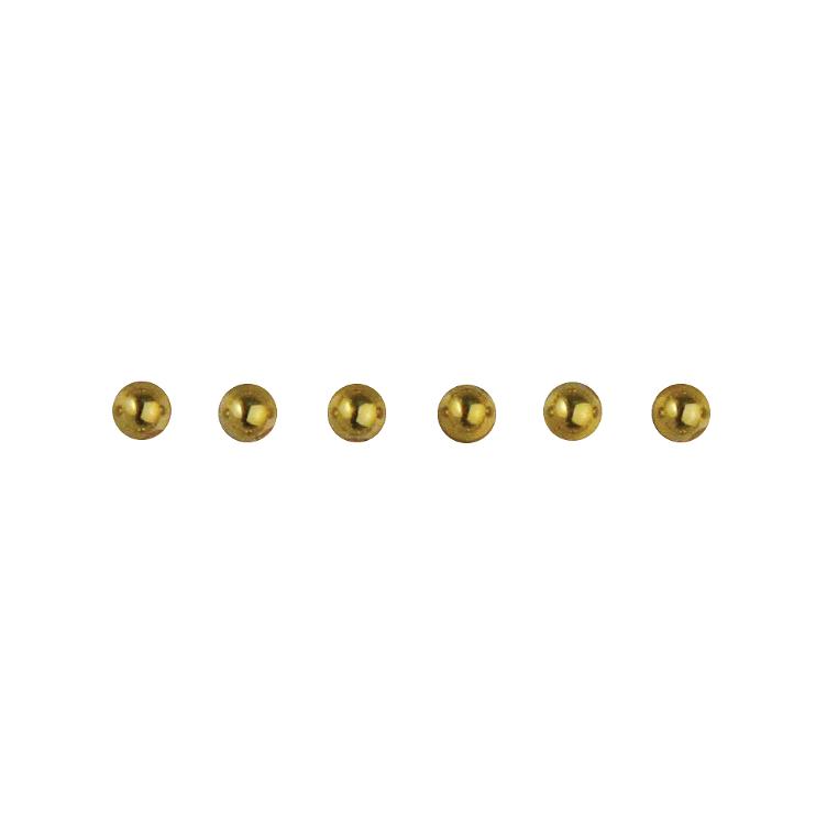 Plastik-Halbperlen, selbstklebend, gold