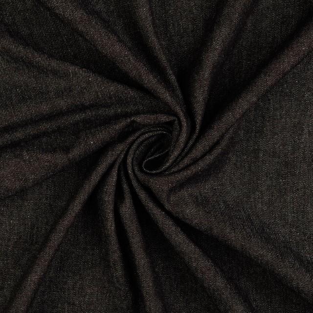 Stoff Jeans fein schwarz
