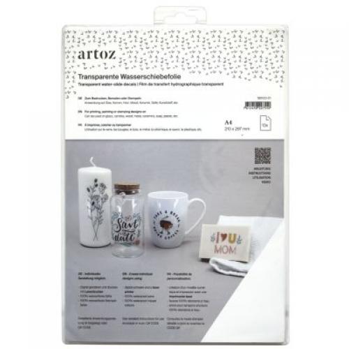 Wasserschiebefolie, transparent, für Laserprinter