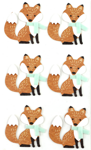 Sticker Fuchs mit Halstuch