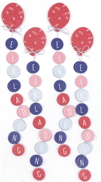 Sticker Ballon Einladung