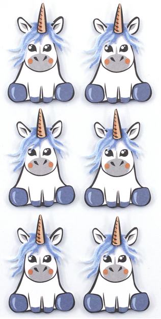 Sticker 3D Einhorn