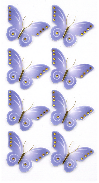 Sticker Schmetterling lila