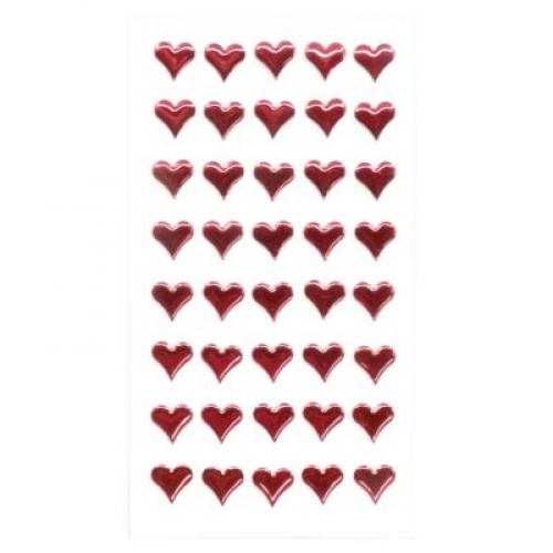 Stickers Strass Herz rot
