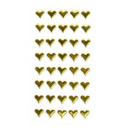 Stickers Strass Herz gold