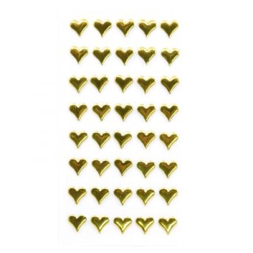 Stickers Strass Herz gold