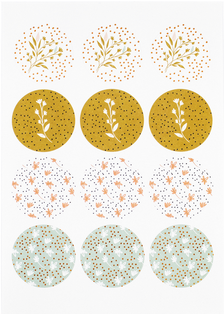 Sticker Happy Flowers Punkte