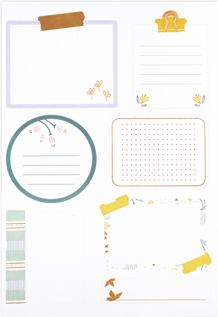 Sticker Etiketten Flower Breeze