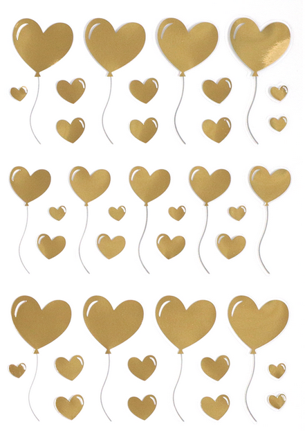 Sticker Transparent Herzballon