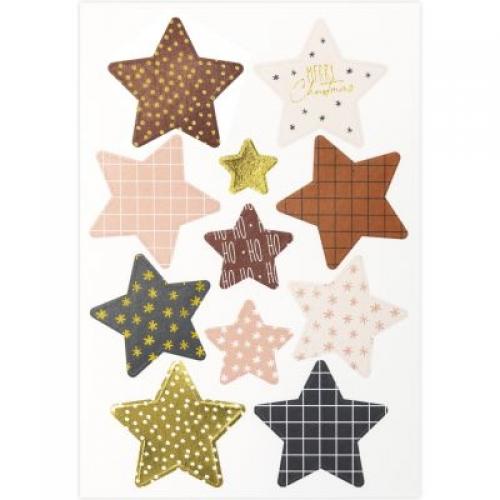 Sticker Sterne farbig cozy xmas