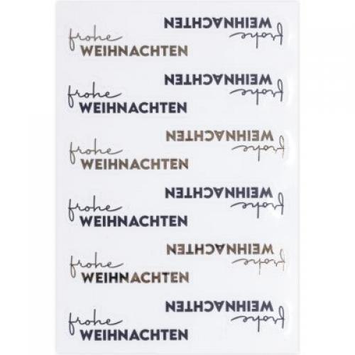 Sticker, Frohe Weihnachten, transparent