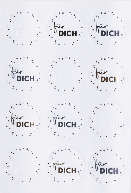 Sticker, für Dich, transparent