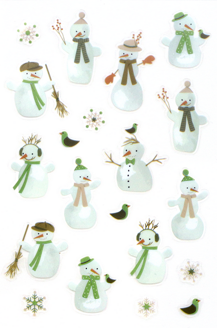 Sticker Transp. Schneemann
