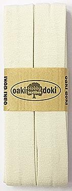 OAKI-DOKI Jersey Schrägband Ecru