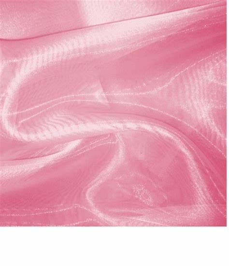 Stoff Organza rosa