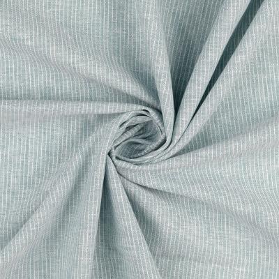 Stoff Leinen/Baumwolle Streifen, hellblau (645516) | Leinen | Stoffe