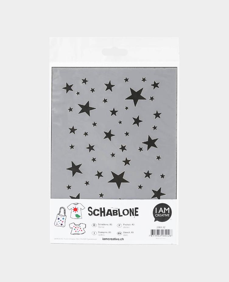 Schablone A5, Sterne