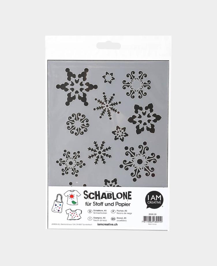 Schablone A5, Eiskristalle