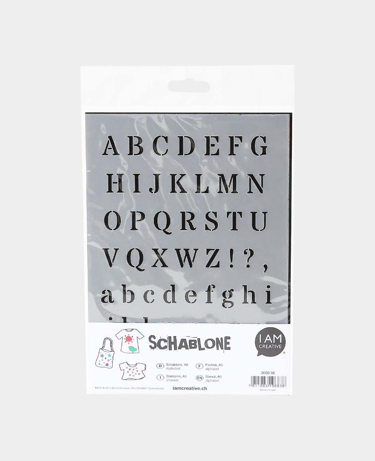 Schablone Alphabet, A5