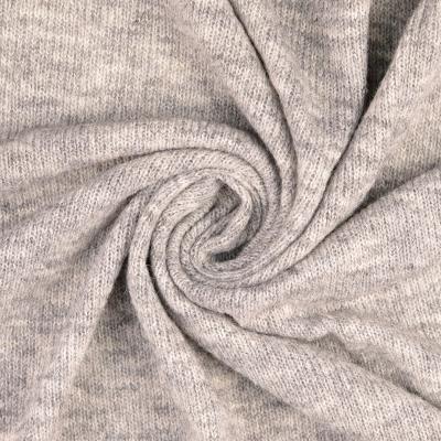 Stoff Wollstrick, grau