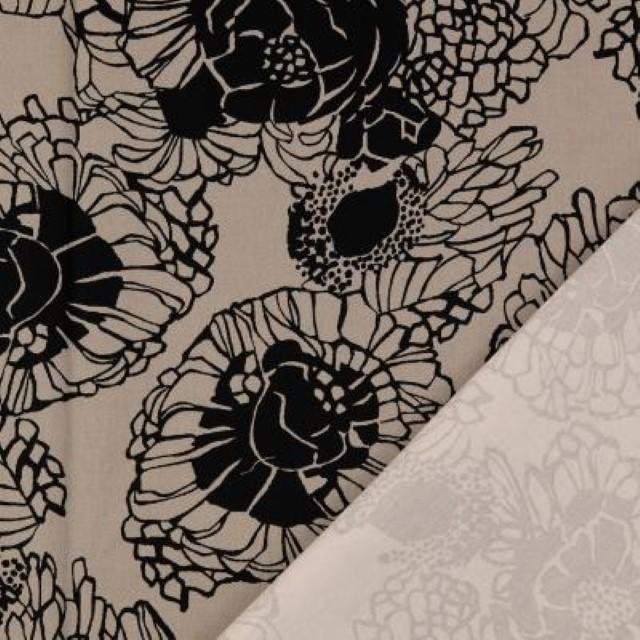 Stoff Baumwolle Satin Stretch Blumen - 0
