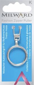 FASHION-ZIPPER RING SILBERFARBIG