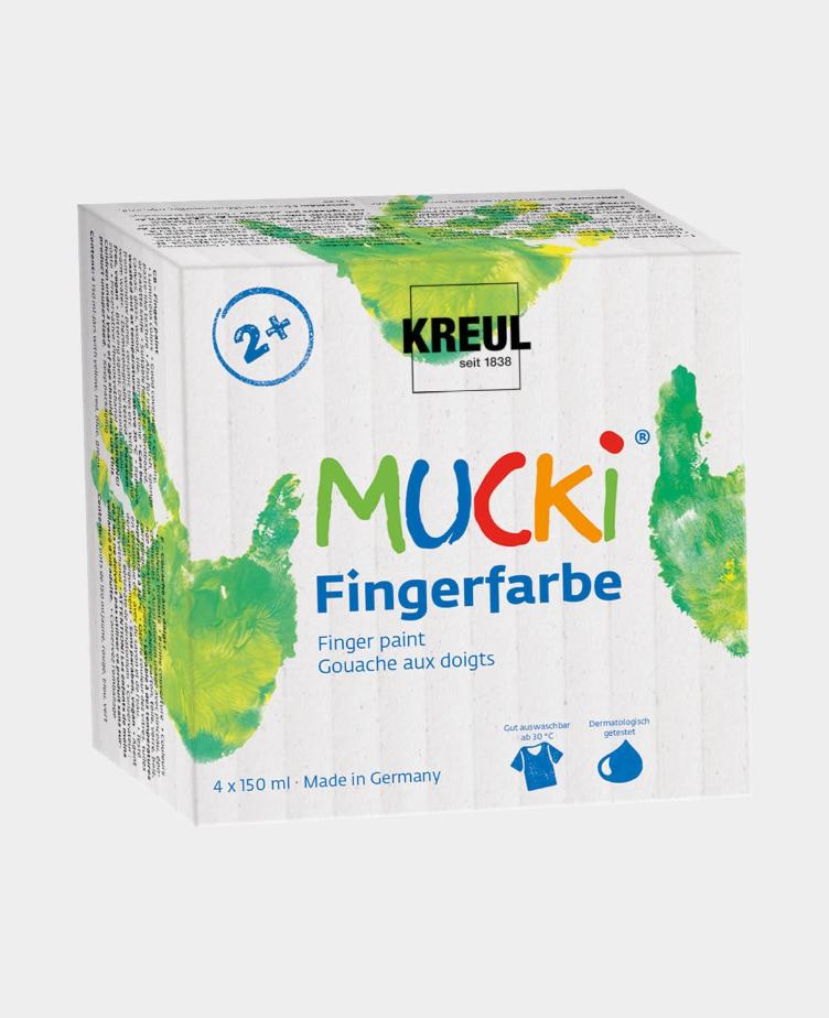 MUCKI Fingerfarbe 4er Set 150 ml - 1