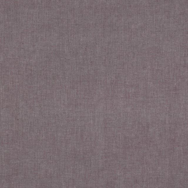 Stoff Baumwolle Popelin Garngefärbt Aubergine