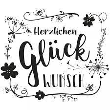 Holzstempel Herzlichen Glückwunsch