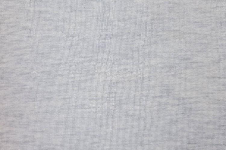 Stoff Jogging Melange Ecru