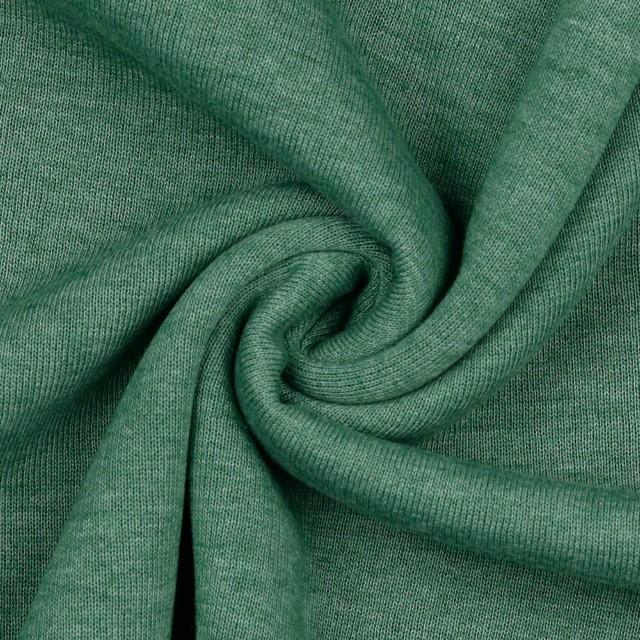 Stoff Jogging Melange, Mint - 0