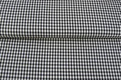 Stoff Baumwolle, Check 2,7mm, Schwarz/Weiss