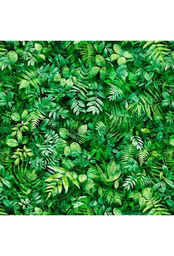 Stoff Baumwolle Patchwork, Earthly delights, Leaves