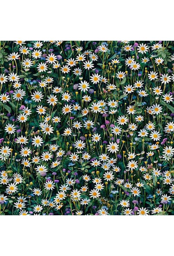 Stoff Baumwolle Patchwork, Earthly delights, Margueritte