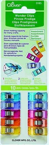Clover Stoffklammern CLOVER - GR. M STOFFKLAMMERN WONDER - CLIP 25MM BUNT