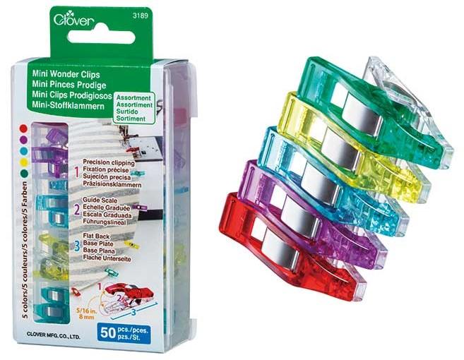 Mini Wonder Clips 50 Stück, Assortiment