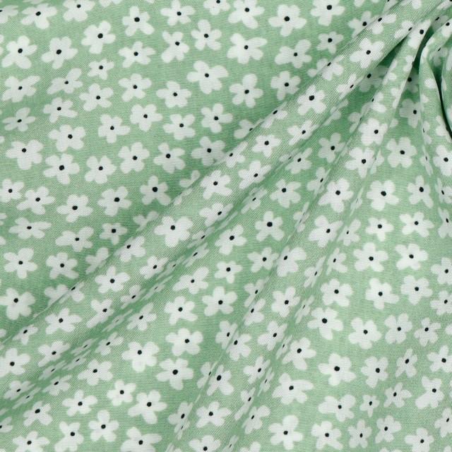 Stoff Viskose, Radiance Blumentraum in Mint