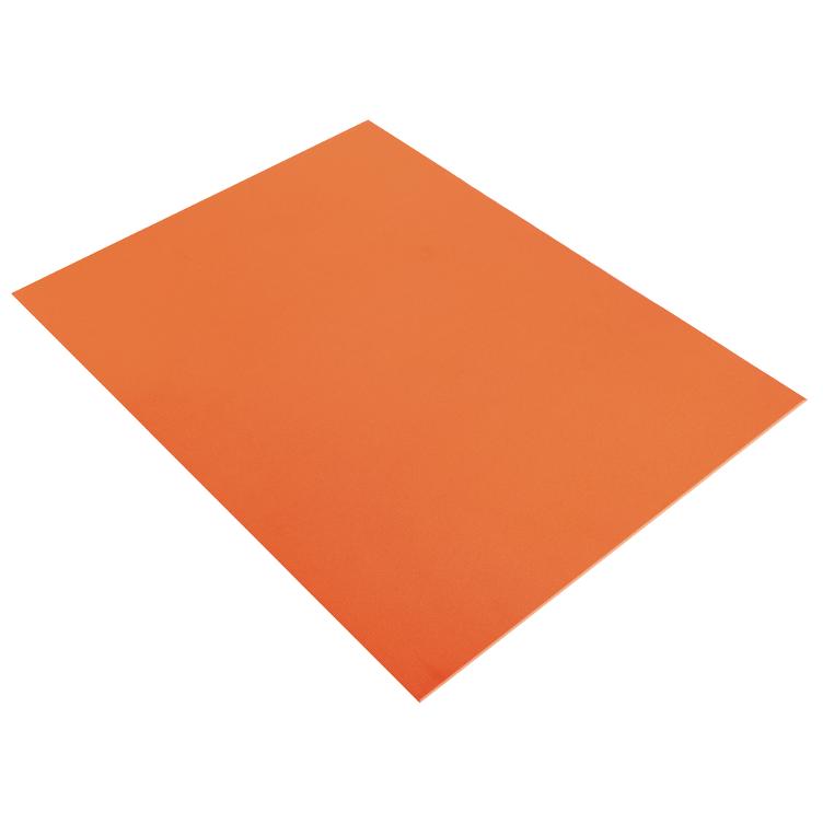 Moosgummi Platte, Orange, 2mm